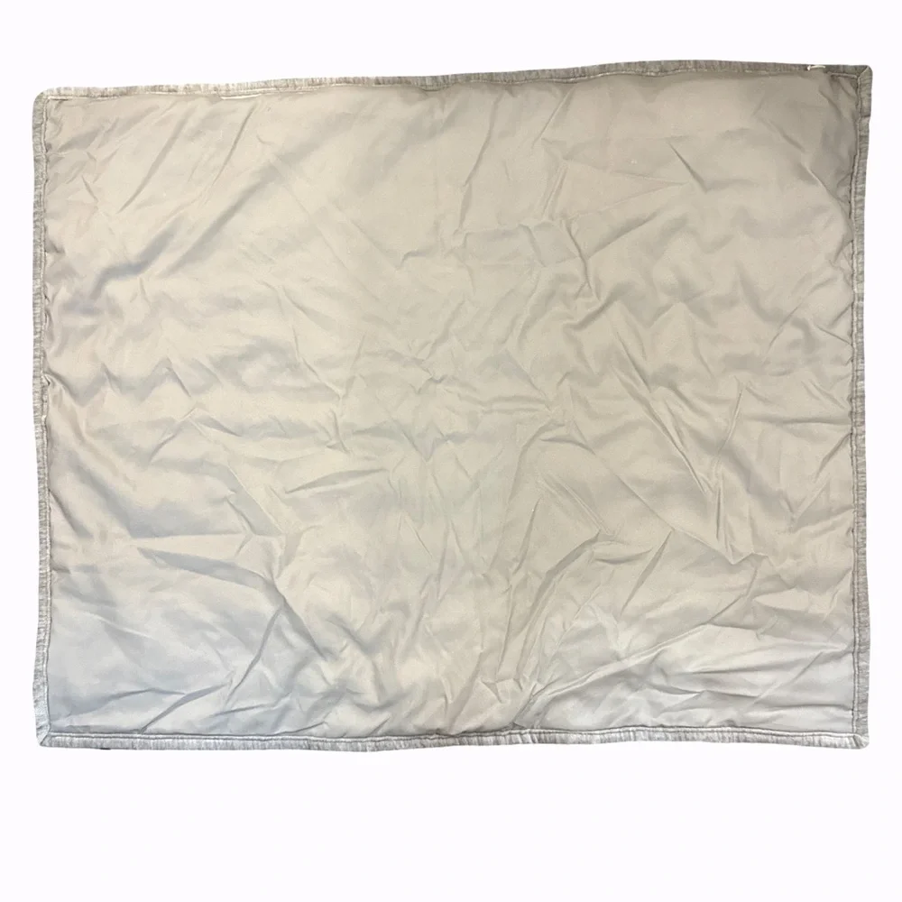 Gray Quilted Standard Size Fleece Pillow Case Brand New Never Used
